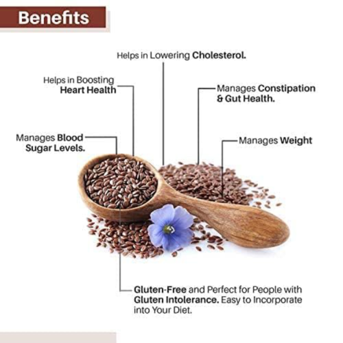 Vedahillz Flax Seeds for Holistic Health Made from Fresh Handpicked Flax Seeds